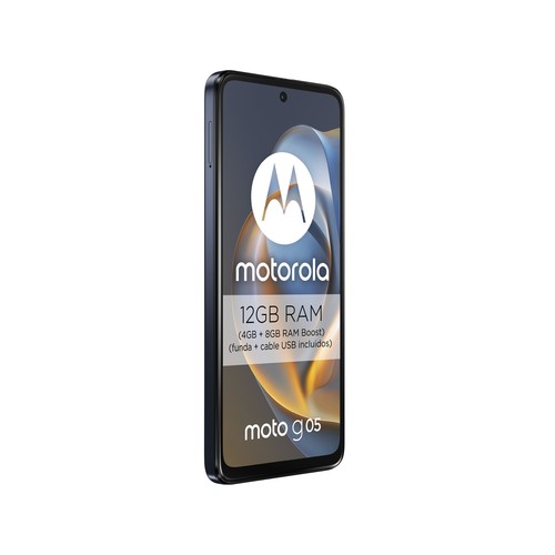 Smartphone MOTOROLA Moto G05 Denim Blue, color azul oscuro, 4G, 128GB + 4GB Ram, pantalla 16,94cm (6,67")