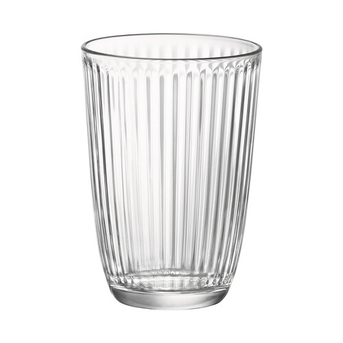 Pack de 6 vasos de vidrio transparentes, 0,39 litros, Line Acqua BORMIOLI.
