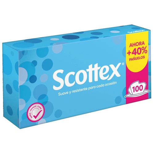 SCOTTEX Tissues de celulosa faciales en caja desechables SCOTTEX 70 uds.