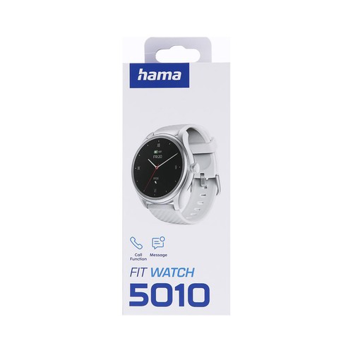 Smartwatch Fit Watch 5 HAMA 5010 color Plata, pantalla 1,38".