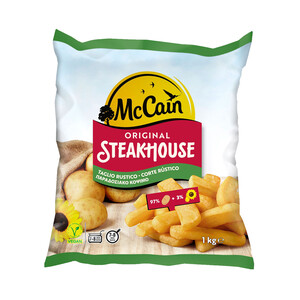 Imagen de McCAIN Patatas prefritas ultracongeladas, con corte rústico McCAIN Steakhouse 1 kg.
