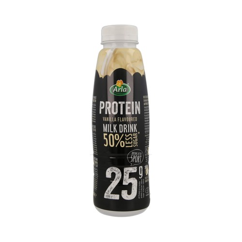 ARLA Batido de vainilla bajo en azúcar y con alto contenido en proteínas 470 ml.