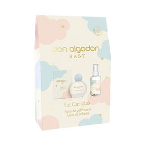 DON ALGODÓN Baby Set caricias con agua de perfume (100 ml.) y agua de colonia (100 ml.).