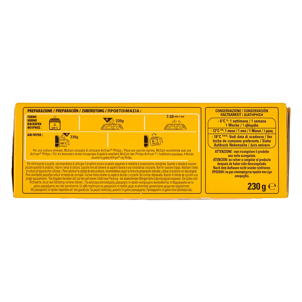McCAIN Pickers Mini palitos rellenos de queso mozzarella 230 g.