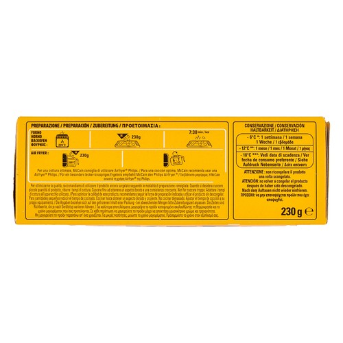 McCAIN Pickers Mini palitos rellenos de queso mozzarella 230 g.