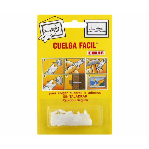 Sistema de gancho cuelga fácil sin necesidad de taladros COLIS.