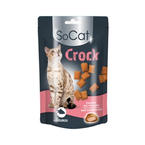 Imagen de SOCAT Crock Snack sabor salmón 60 g.