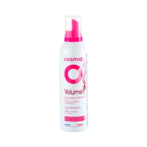 COSMIA Espuma de peinado efecto brillo y volumen, para cabellos finos sin volumen COSMIA 250 ml.
