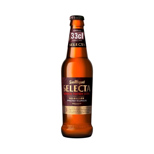 Cerveza tostada SAN MIGUELSELECTA 33 cl.