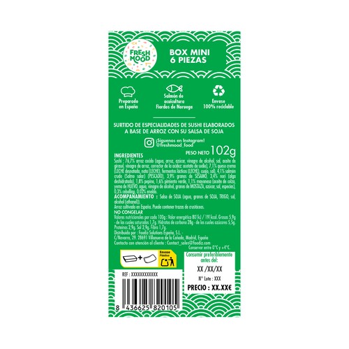 FOODIZ Box mini 6 uds. 102 g.