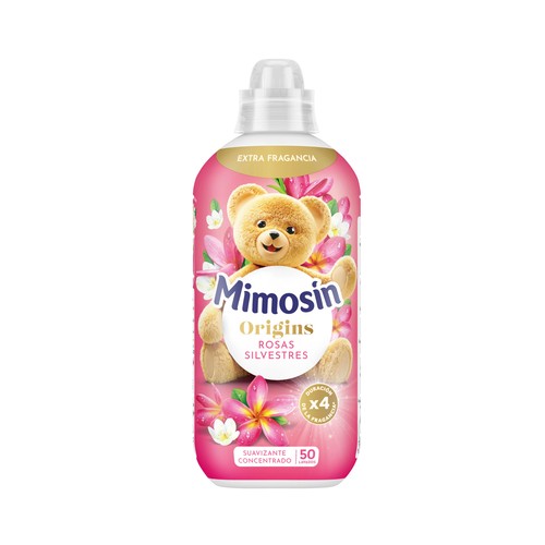MIMOSIN Origins Suavizante concentrado con aroma a rosas silvestres 50 lavados.
