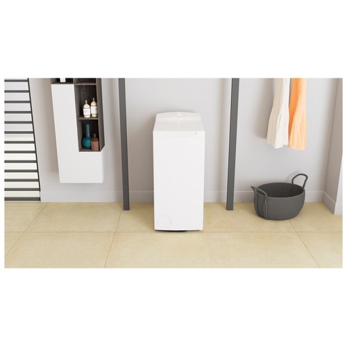 Lavadora de carga superior WHIRLPOOL TDLR 6240L SP/N 6KG, clasificación energética: C, 1200RPM,H: 84,5cm, A: 40cm, F: 60cm.