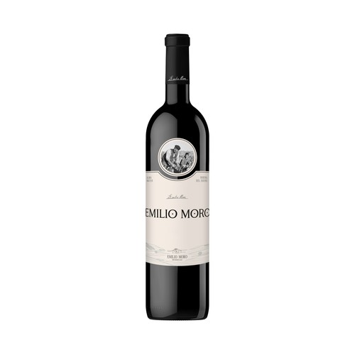 Vino tinto con denominación de origen Ribera del Duero EMILIO MORO botella de 50 cl.
