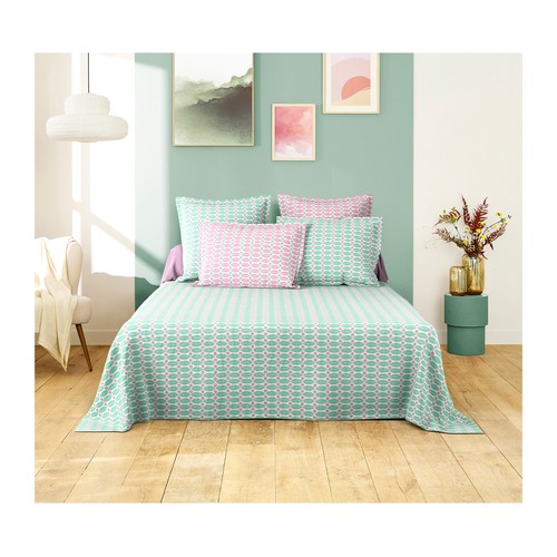 Juego sábanas para cama 105cm microfibra reciclada, diseño juvenil. SNC