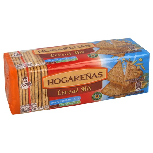 ARCOR Galletas de cereal mix hogareñas 176 g.