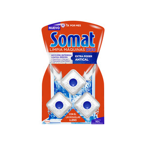 SOMAT Limpia màquinas para lavavajillas solido SOMAT 3 uds. 20 g.