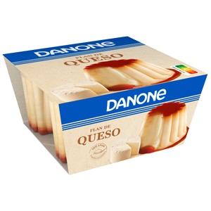 Imagen de DANONE Flan de queso elaborado sin gluten DANONE 4 x 100 g.