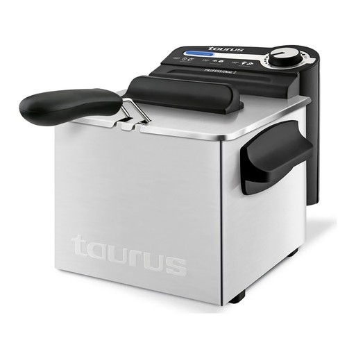 Freidora acero inoxidable TAURUS Professional 2 plus, 1700W, capacidad 2L