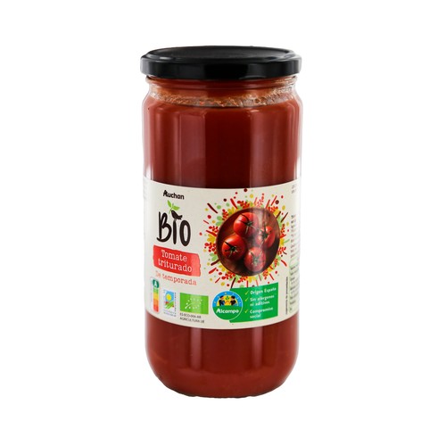 Tomate triturado ecológico ALCAMPO PRODUCCIÓN CONTROLADA ECOLÓGICO 680 g.