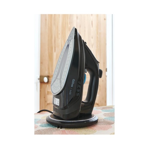Plancha de vapor inalámbrica QILIVE Q.5525, suela cerámica, potencia 2200W.