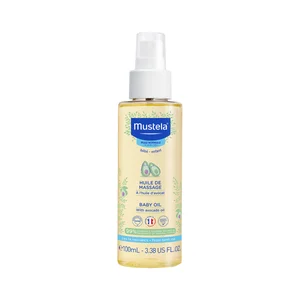 MUSTELA Aceite de masaje para bebe, con aceite de aguacate, que hidrata y suaviza MUSTELA 100 ml.