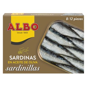 Albo Sardinillas en Aceite de Oliva Lata de 82 G.