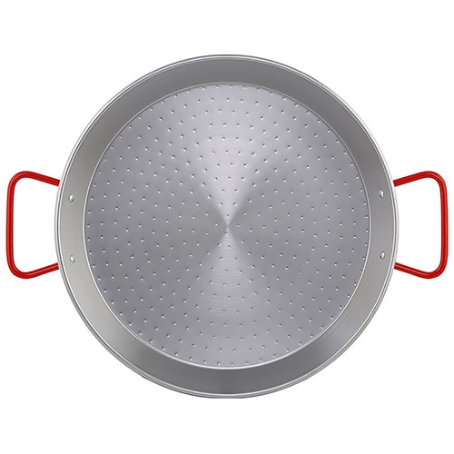 Paellera de acero pulido 30cm para cocina de gas, METALTEX.