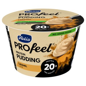 VALIO Profeel Natillas de caramelo sin lactosa, ni azúcares añadidos y con alto contenido en proteínas (20 g) 180 g.