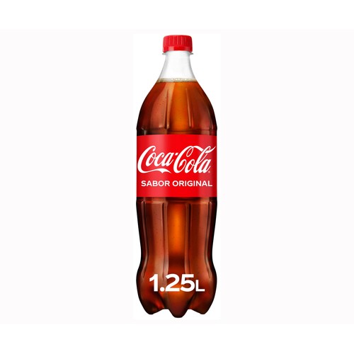 COCA COLA Refresco de cola sabor original botella 1,25 l.