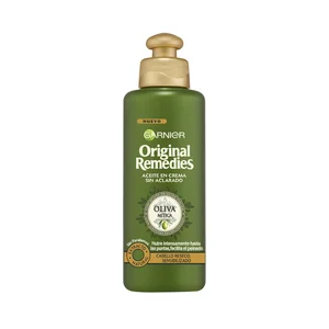 ORIGINAL REMEDIES Tratamiento capilar aceite en crema, para pelo reseco y sensibilizado ORIGINAL REMEDIES Oliva mítica de Garnier 250 ml.