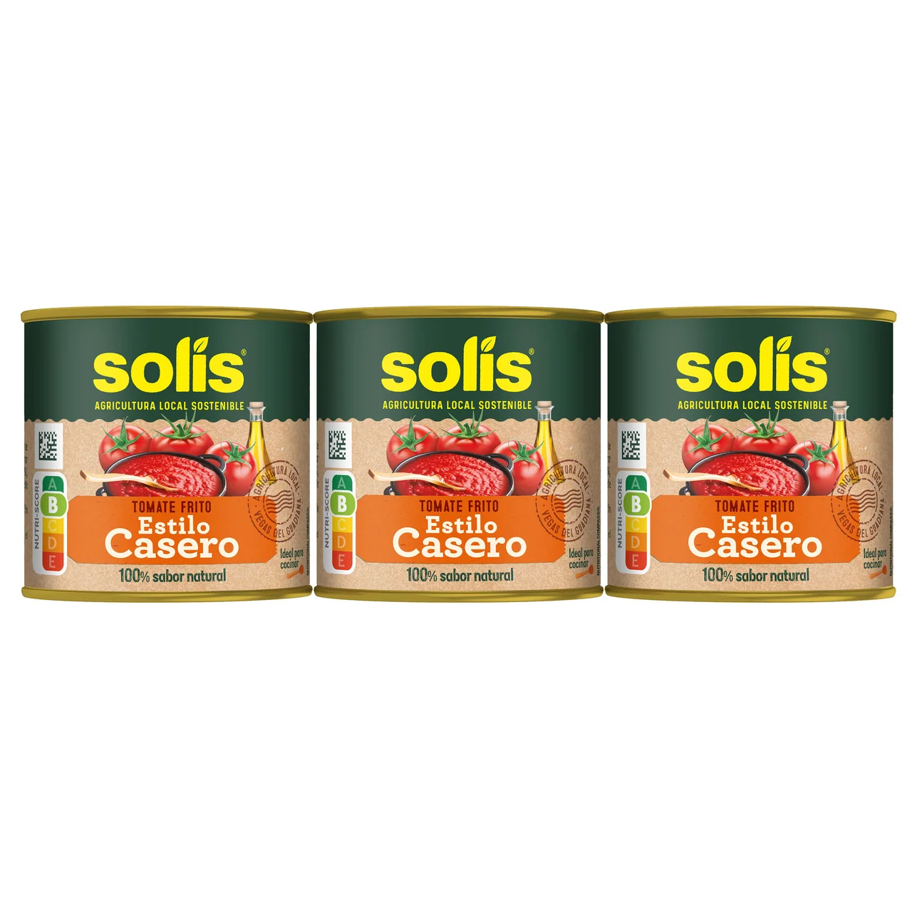 Tomate frito estilo casero en lata, pack de 3 uds x 100 g..