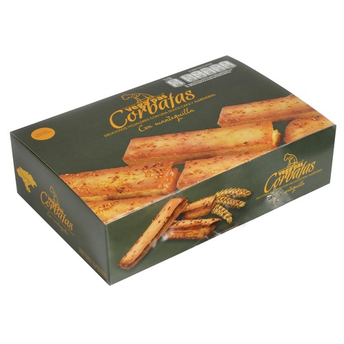VEGA PAS Pasteles corbatas con mantequilla y almendras 350 g.