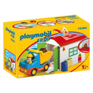 PLAYMOBIL 1.2.3 camión con garaje