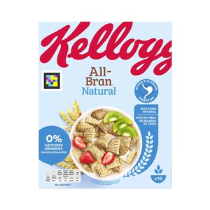 KELLOGG'S Cereales fibra integral 0% azúcares añadidos KELLOGG'S ALL BRAN NATURAL 450 g.