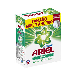 ARIEL Detergente en polvo ARIEL ACTILIFT 65 dosis.