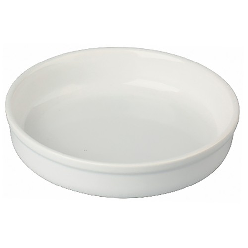Molde de crema catalana de 12 cm, cerámica, color blanco, ALCAMPO.