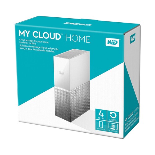 Disco duro externo 4TB WESTERN DIGITAL My Cloud Home, tamaño 3,5", Usb 3.0, Ethernet, nube personal.