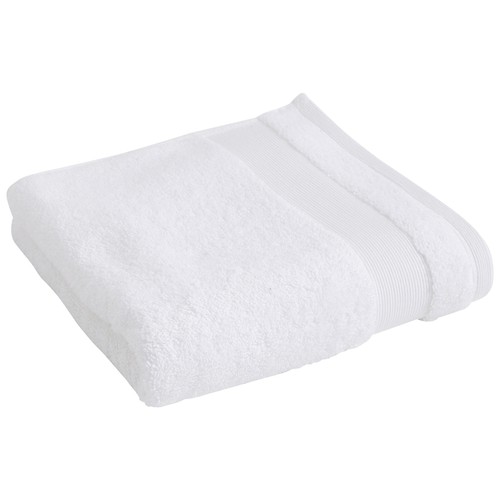 Toalla lisa de lavabo color blanco, 650g/m², ACTUEL.