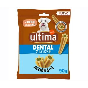 ULTIMA Snack perro mini dental 7 stick 90 gr.