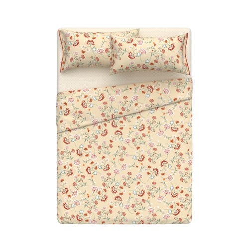 Juego de sábanas para cama de 180cm, 100% algodón, ACTUEL. Modelos surtidos, 1 unidad.