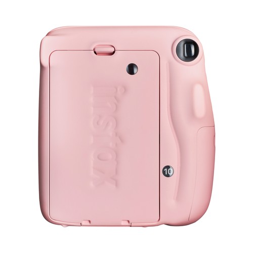 Cámara instantánea FUJIFILM INSTAX MINI 11, espejo para selfie, color rosa.