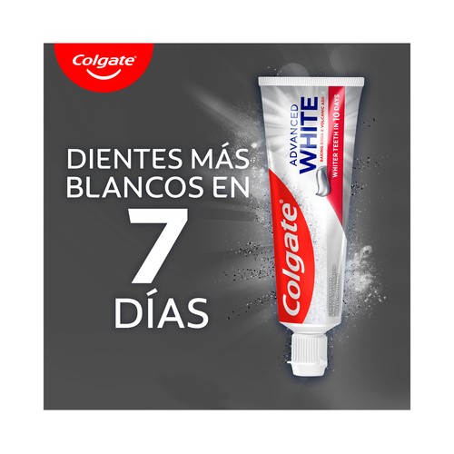 COLGATE Sensation blanqueador Pasta de dientes blanqueadora con bicarbonato y ceniza volcánica 75 ml.