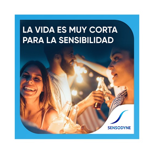 SENSODYNE Pasta de dientes con flúor y acción blanqueadora, especial dientes sensibles 75 ml.