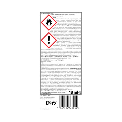 GLADE Sense & spray Recambio para ambientador con fragancia infusionada con aceites esenciales 18 ml.