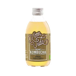 KOMVIDA Kombucha (bebida a partir de té) ecológica manzana, canela y vainilla 750 ml