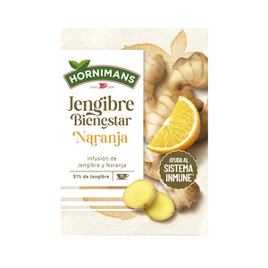 Imagen de HORNIMANS Bienestar  Infusión de jengibre y naranja 26 g.
