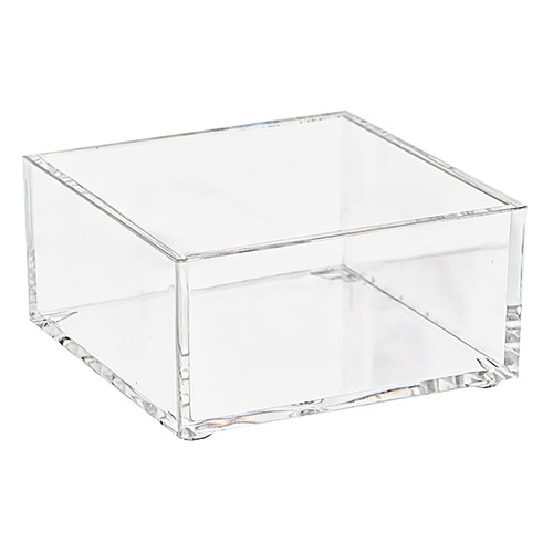 Organizador cosmético transparente 9,6x9,6x4,8cm, ACTUEL.