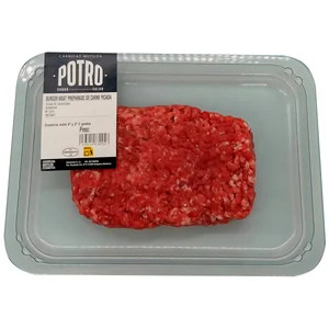 Preparado de carne picada de potro.