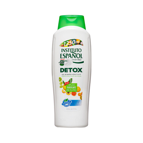 INSTITUTO ESPAÑOL Gel para baño o ducha con acción hidratante y detox, para pieles sensibles INSTITUTO ESPAÑOL Detox 1250 ml.