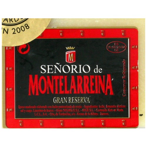 SEÑORÍO DE MONTELARREINA Queso de oveja curado SEÑORÍO DE MONTELARREINA 375 g.